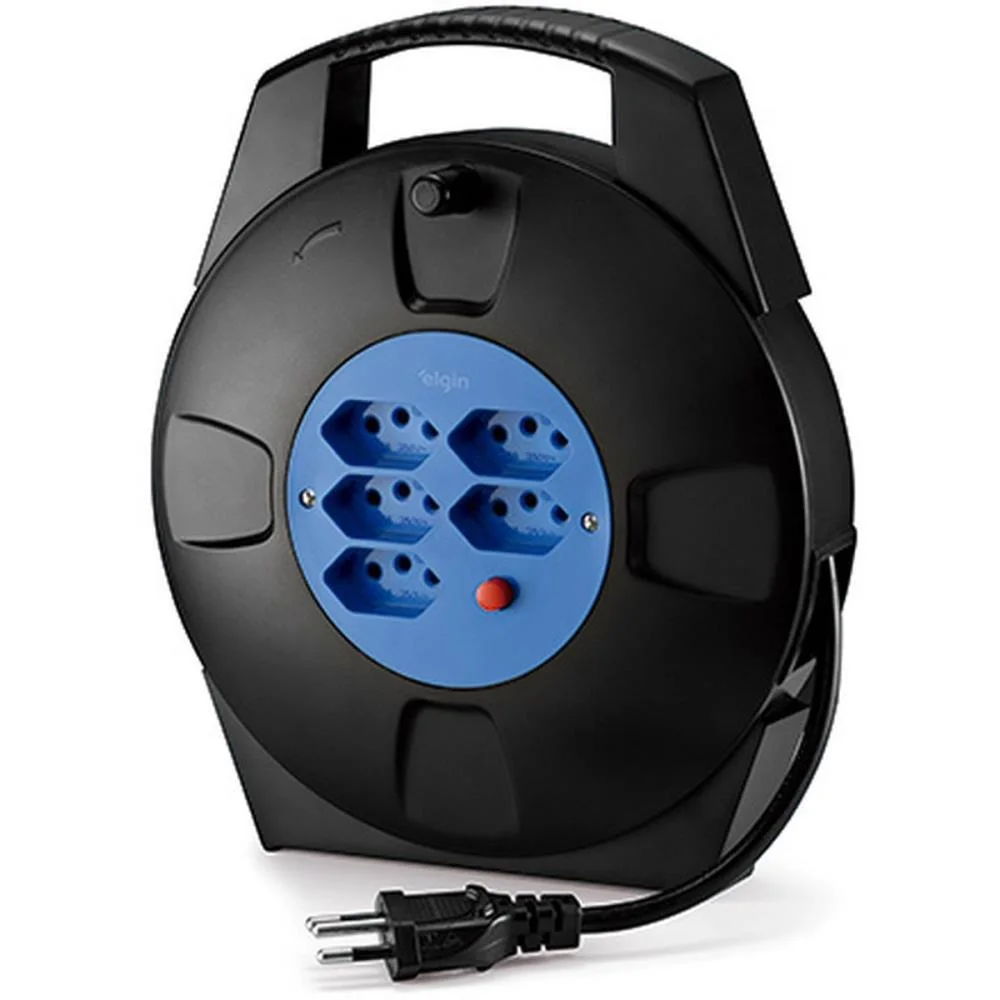 EXTENSAO ELETRICA TRIPOLAR CARRETEL 2P 10AMP 10M ELGIN (UNIDADE) - imagem 5