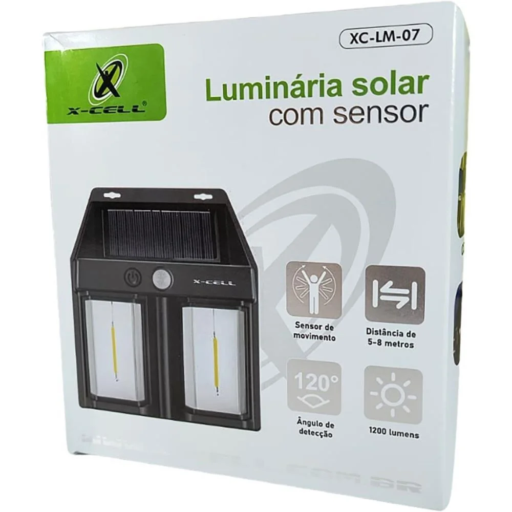 LUMINARIA LED SOLAR C/SENSOR FLEX (UNIDADE) - imagem 4