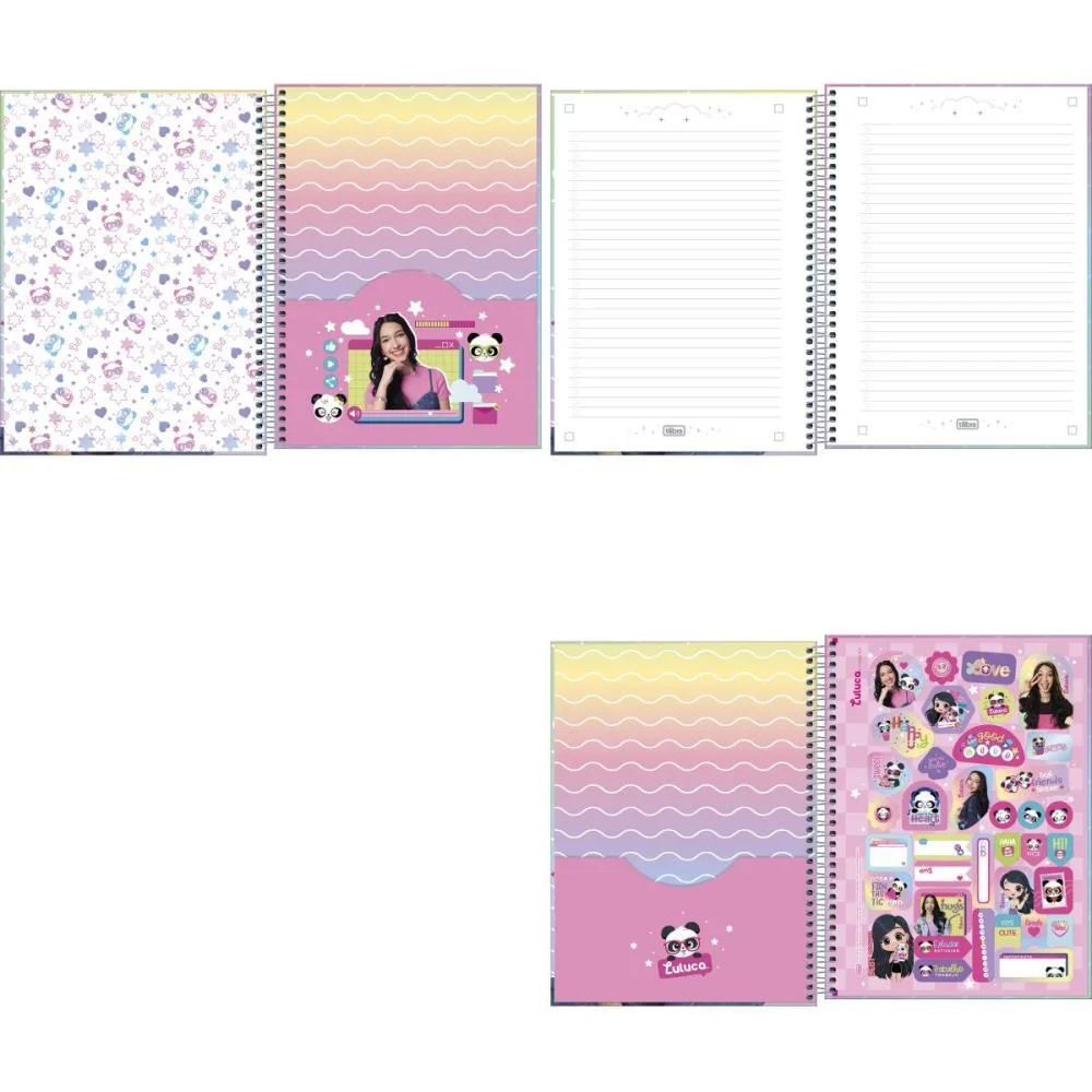 CADERNO 01X1 CAPA DURA LULUCA 80FLS CONNECT TILIBRA (PCT.C/04) - imagem 4