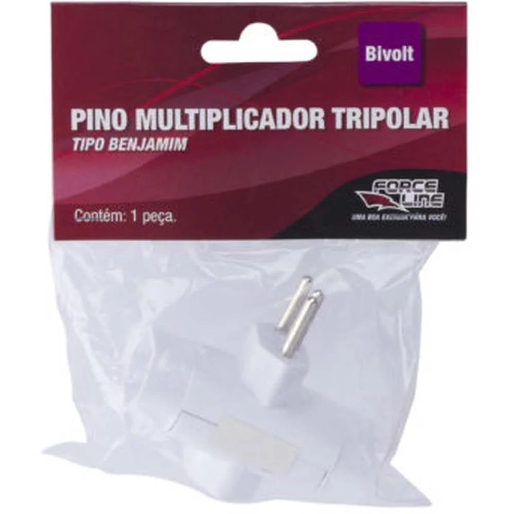 ADAPTADOR PARA TOMADA BENJAMIM TRIPOLAR BC FORCE LINE (UNIDADE) - imagem 4