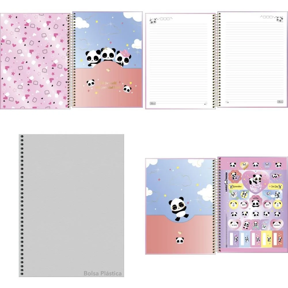 CADERNO 01X1 CAPA DURA LOVELY FRIEND 80FLS. TILIBRA (PCT.C/04) - imagem 3
