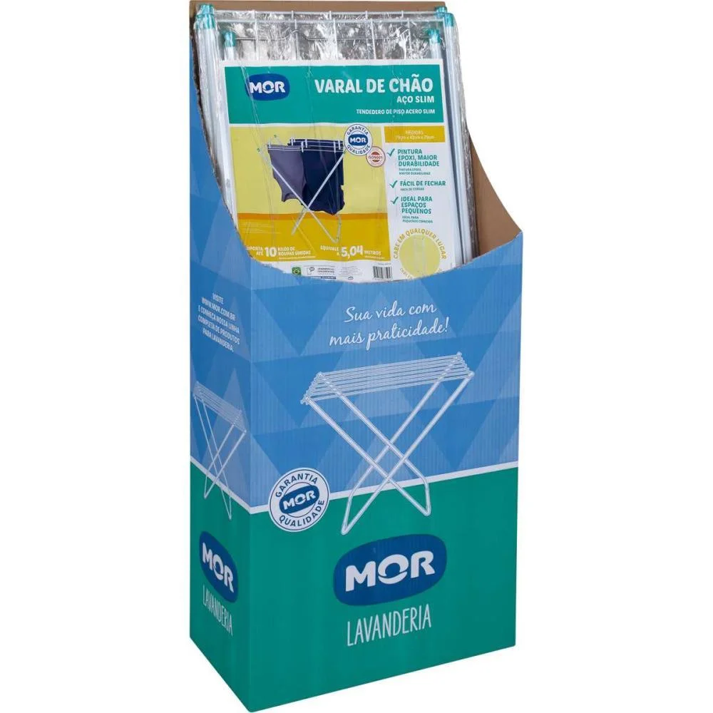 VARAL SLIM CHAO 79X42X79CM. MOR (UNIDADE) - imagem 4