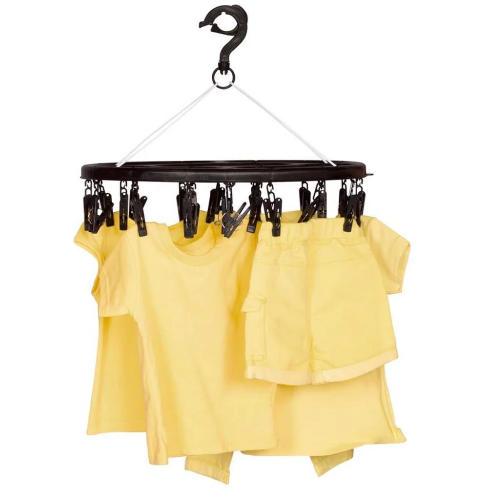 VARAL MINI OVAL 24 PRENDEDORES PRETO MOR (UNIDADE) - imagem 3