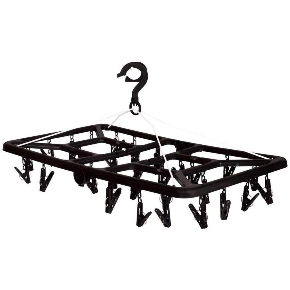 VARAL MINI RETANG. 32 PRENDEDORES PT MOR (UNIDADE) - imagem 3