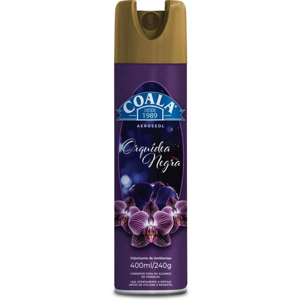 ODORIZADOR DE AMBIENTE COALA ORQUIDEA NEG. 400ML/240G COALA (UNIDADE) - imagem 2