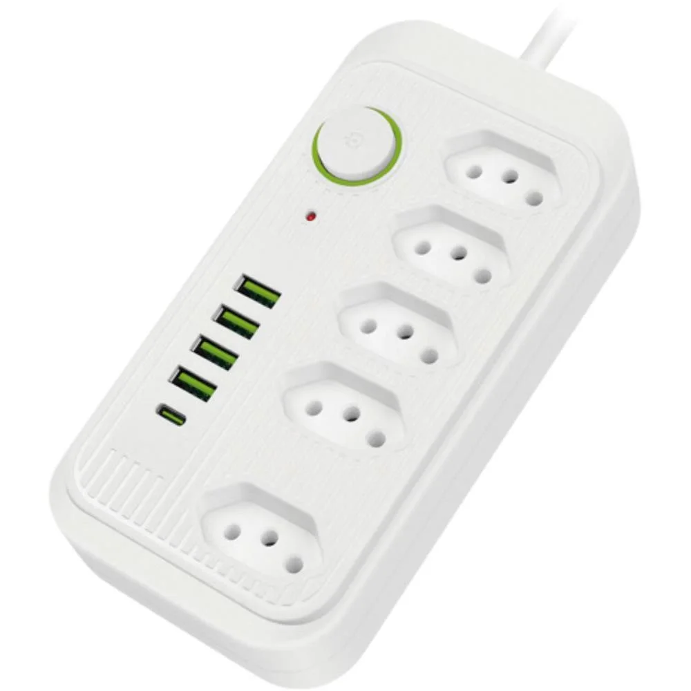 FILTRO DE LINHA 5 TOMADAS+USB 10A 2M FLEX (UNIDADE) - imagem 3