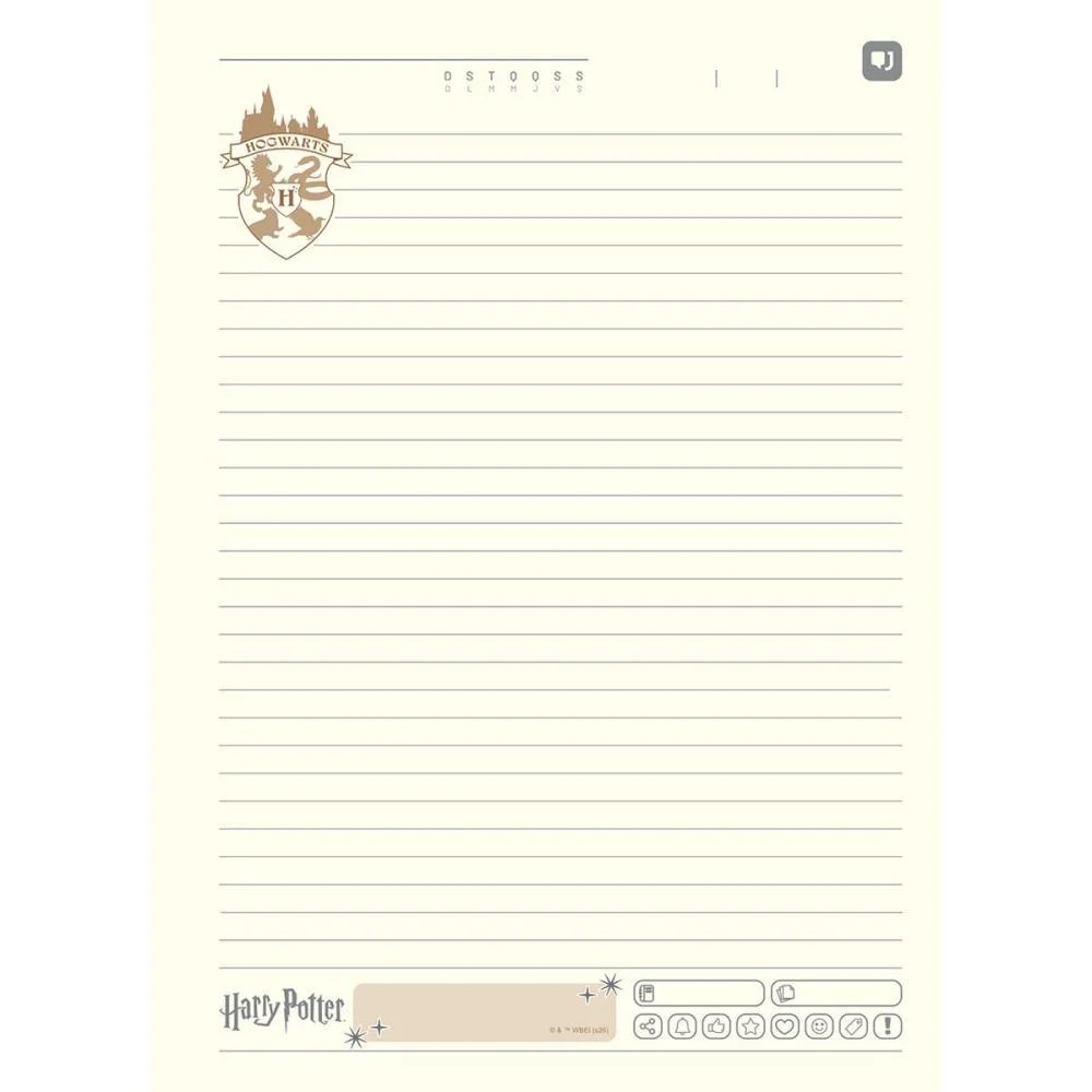 CADERNO 01X1 CAPA DURA HARRY POTTER NEO 80FLS I.A JANDAIA (UNIDADE) - imagem 4