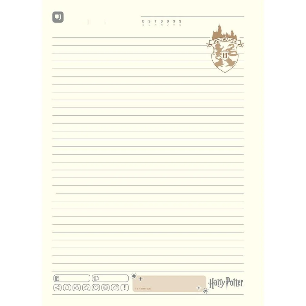 CADERNO 01X1 CAPA DURA HARRY POTTER NEO 80FLS I.A JANDAIA (UNIDADE) - imagem 5