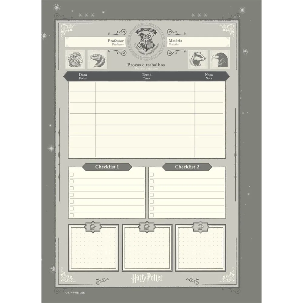 CADERNO 01X1 CAPA DURA HARRY POTTER NEO 80FLS I.A JANDAIA (UNIDADE) - imagem 6