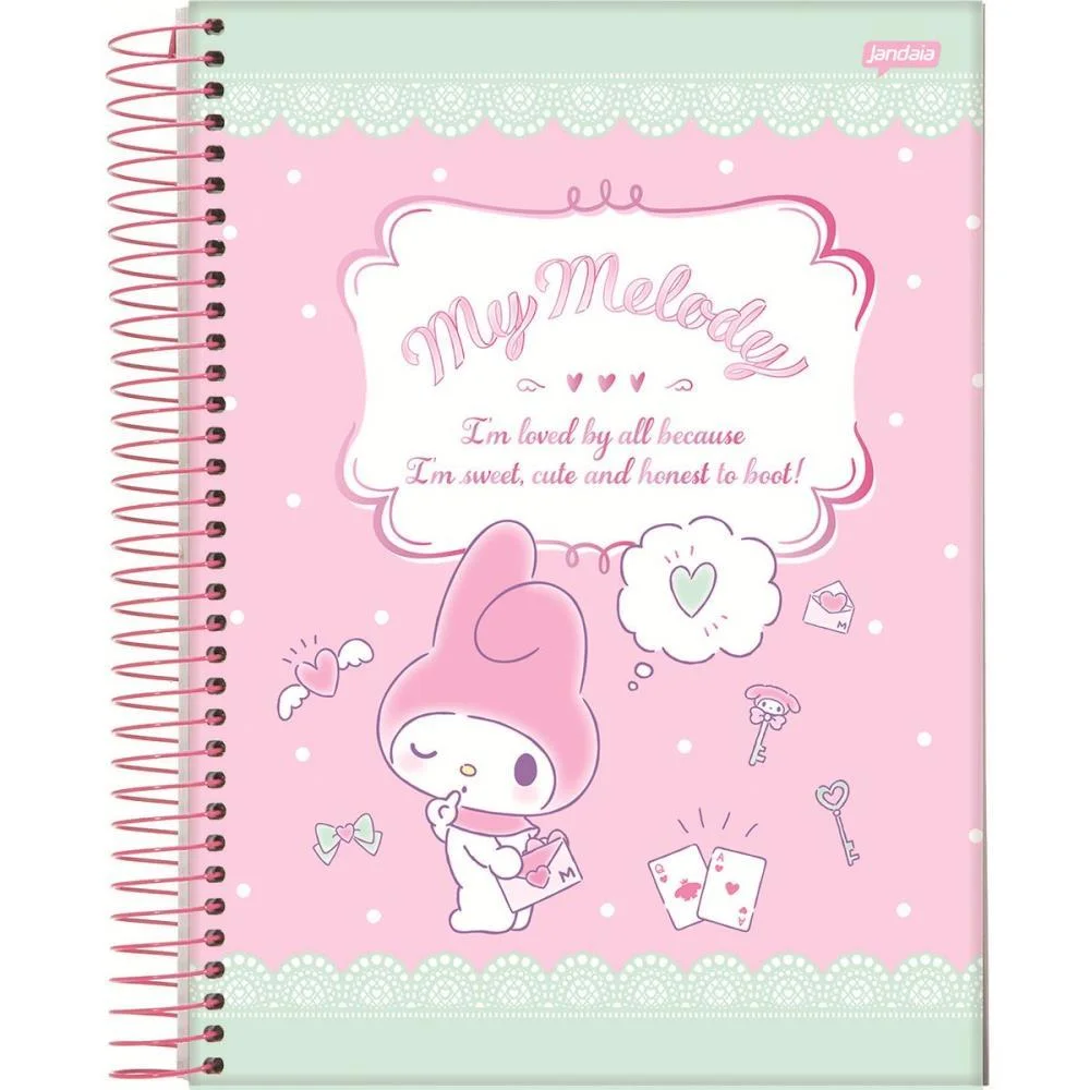 CADERNO 01X1 CAPA DURA MY MELODY 80FLS. I.A JANDAIA (PCT.C/04) - imagem 6