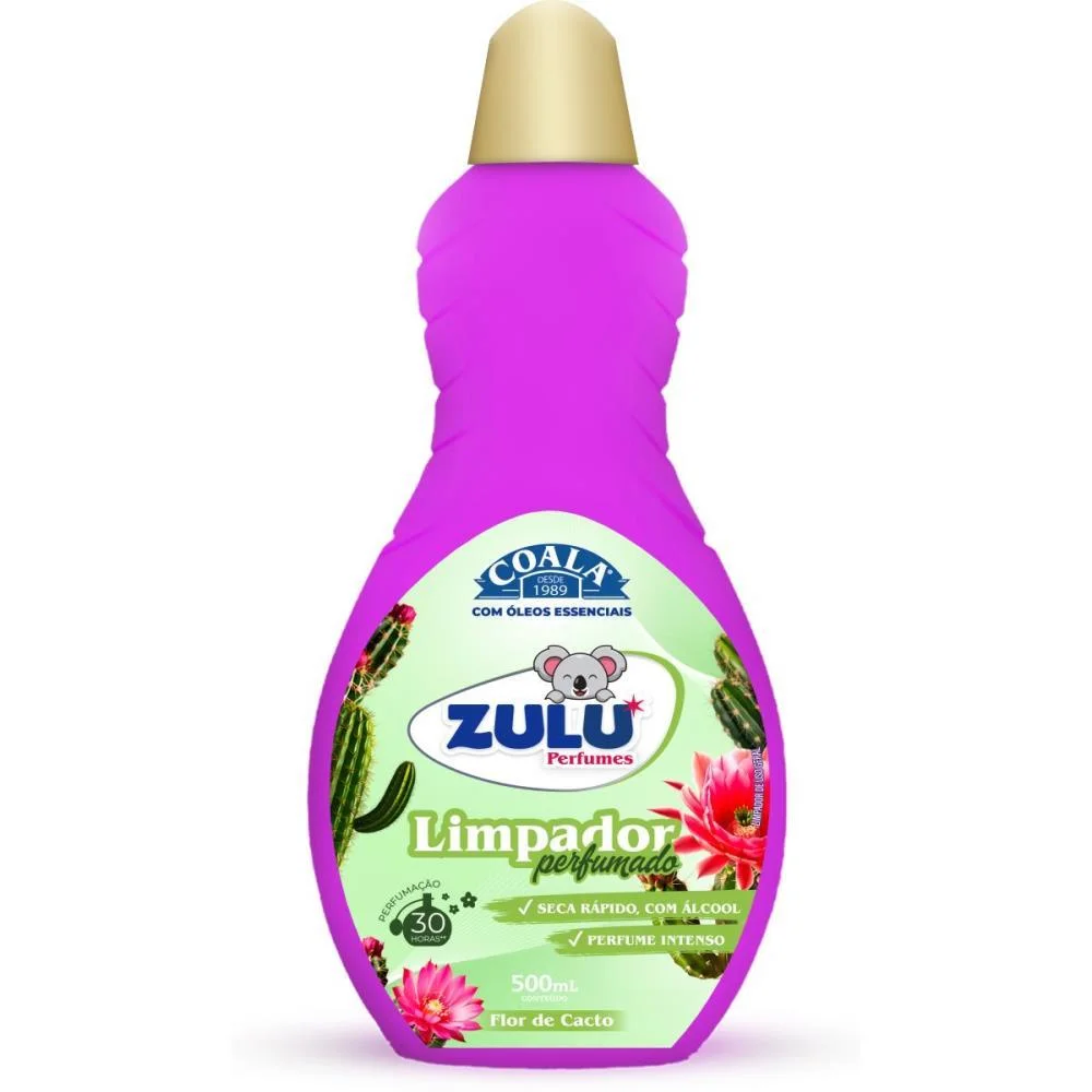 LIMPADOR PERFUMADO ZULU/COALA FLOR DE CACTO 500ML COALA (CX.C/12) - imagem 2