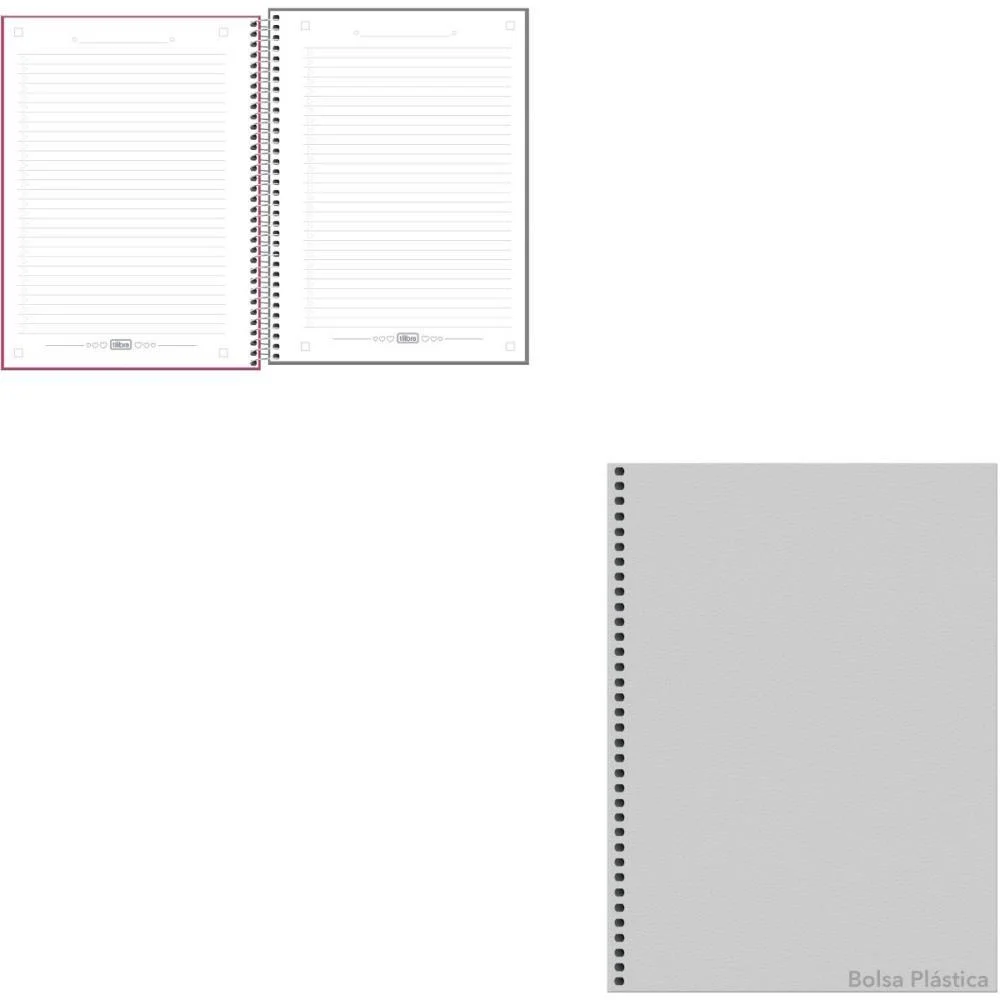 CADERNO 01X1 CAPA DURA NEON FIT 80FLS FEMININO TILIBRA (PCT.C/05) - imagem 3