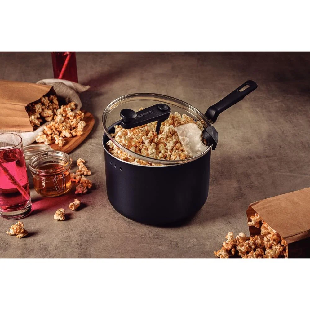 PANELA PIPOQUEIRA LORETO PRETO 3,5L TRAMONTINA (UNIDADE) - imagem 4