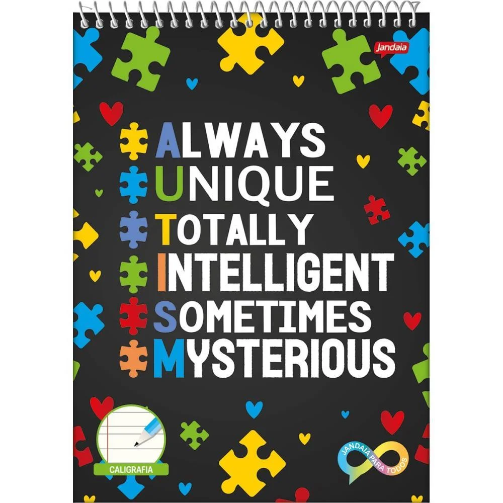 CADERNO 01X1 CAPA DURA NEURO CD ESP TOPO CALIGR. 60F JANDAIA (PCT.C/05) - imagem 5