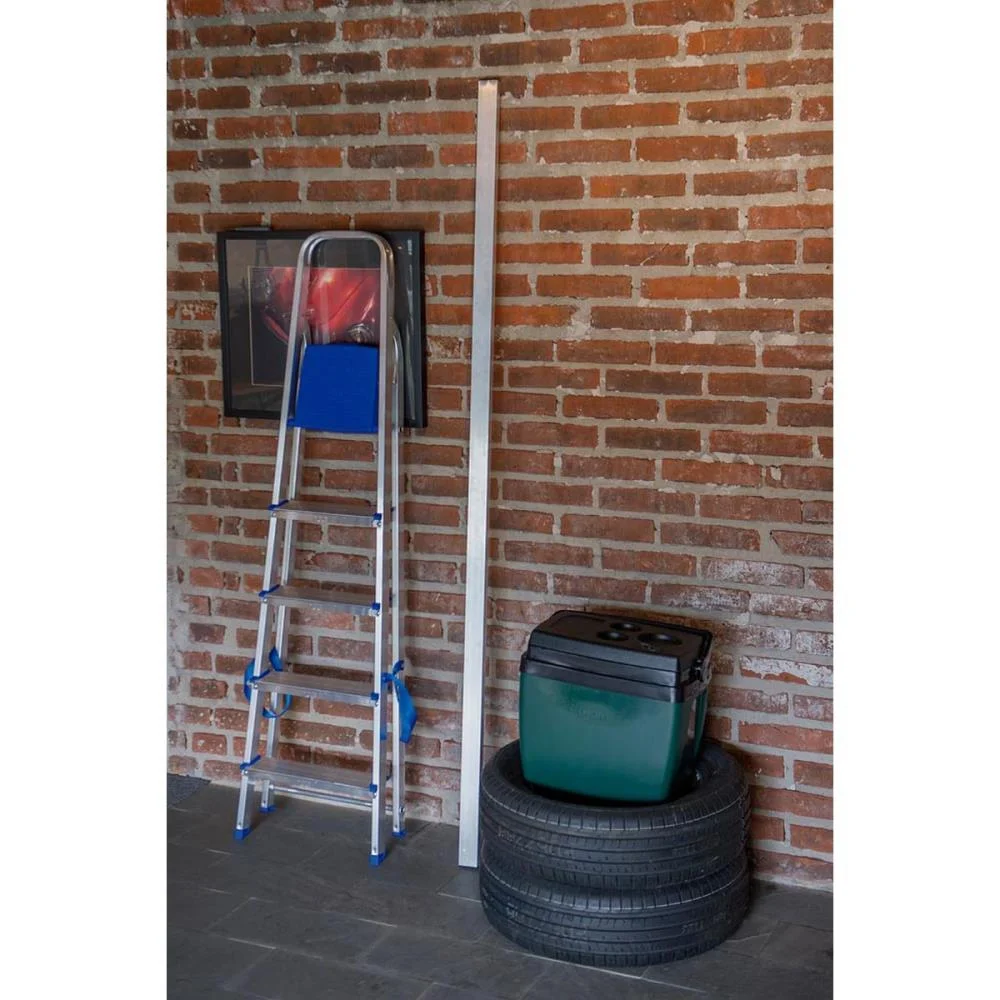 ESCADA DOMESTICA 5 DEGRAUS ALUMINIO 120KG MOR (UNIDADE) - imagem 5