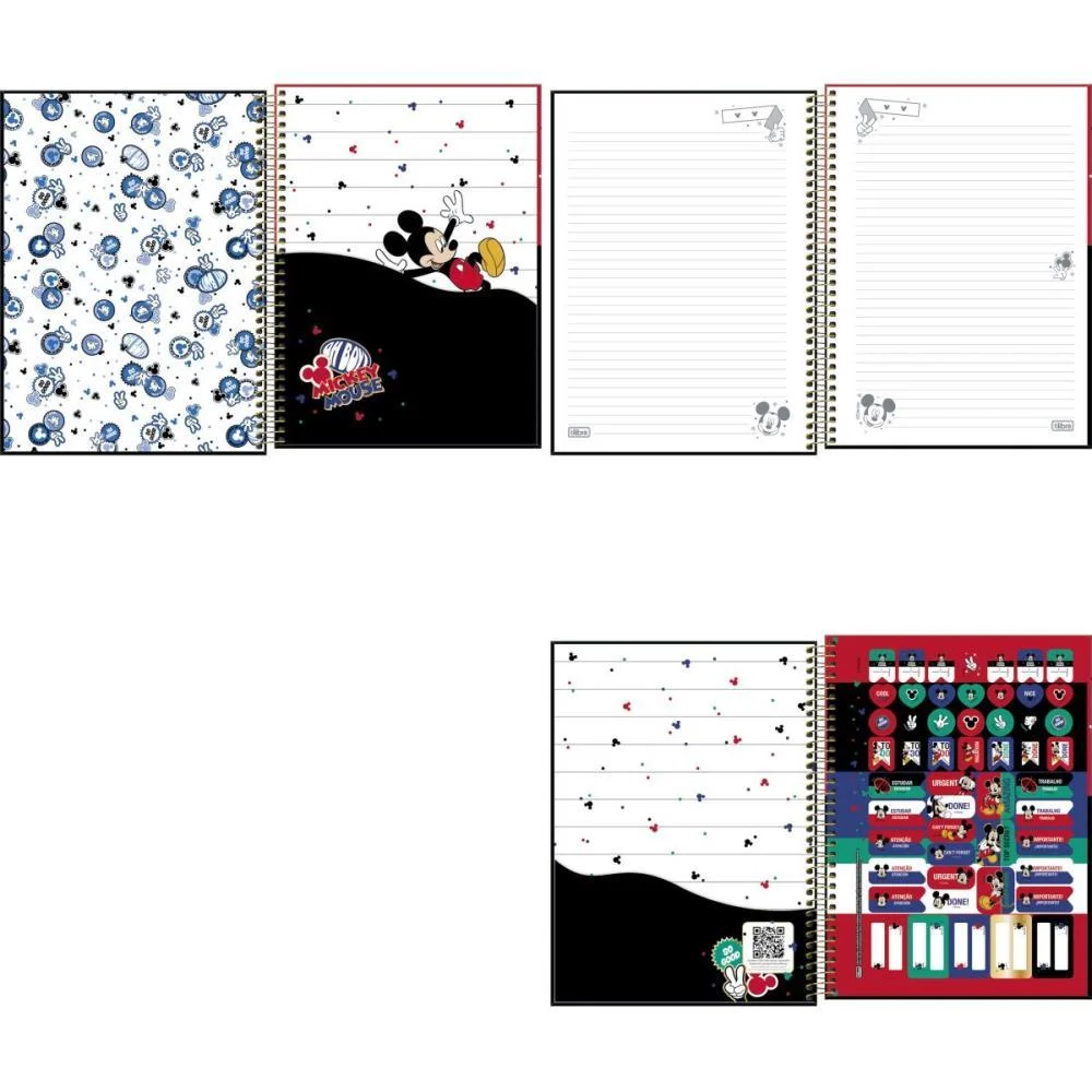 CADERNO 01X1 CAPA DURA MICKEY 80FLS. TILIBRA (PCT.C/04) - imagem 4