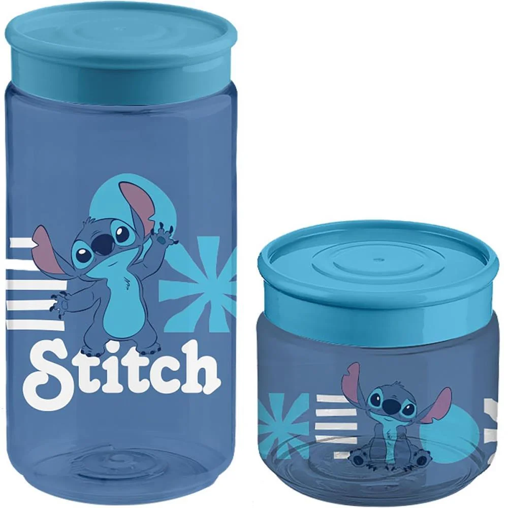 POTE PLASTICO STITCH KIT 160ML + 350ML TIBA (KIT) - imagem 3
