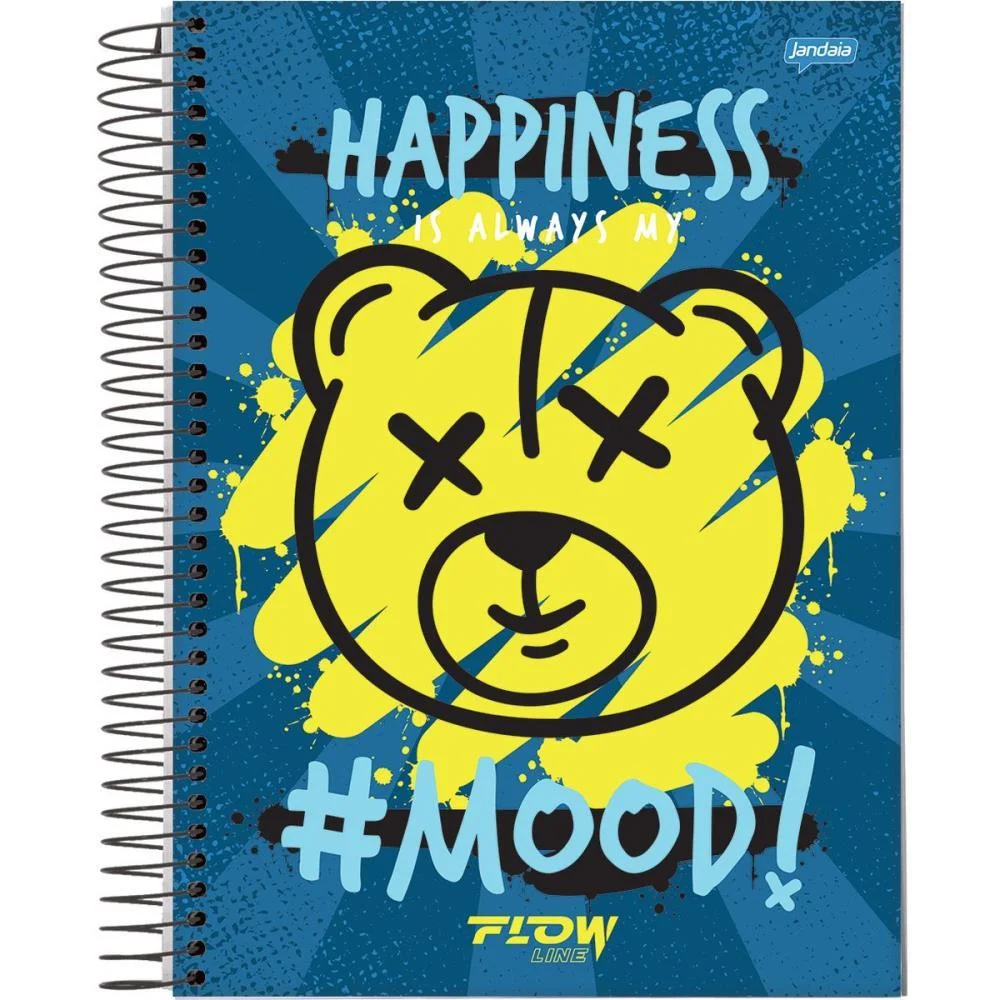 CADERNO 01X1 CAPA DURA FLOW 80FLS. JANDAIA (PCT.C/04) - imagem 6