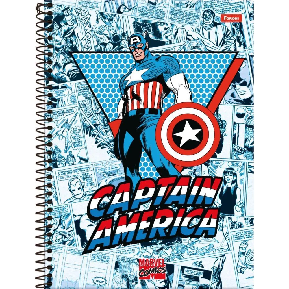 CADERNO 01X1 CAPA DURA MARVEL COMICS  80F FORONI (PCT.C/04) - imagem 4