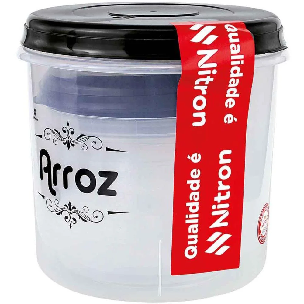 POTE PLASTICO CONJ.5 POTES P/MANTIMENTO (S) NITRON (UNIDADE) - imagem 3