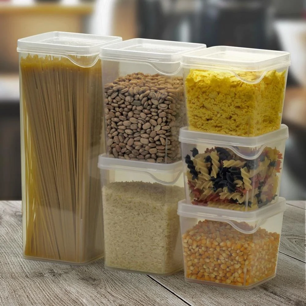 POTE PLASTICO CONJ. 6 POTES MODULARES PRETO NITRON (KIT) - imagem 4