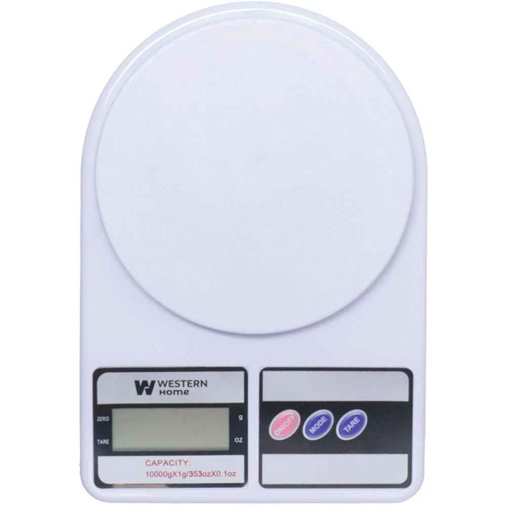 BALANCA DE COZINHA DIGITAL ATE 10KG BRANCA WESTERN (UNIDADE) - imagem 5