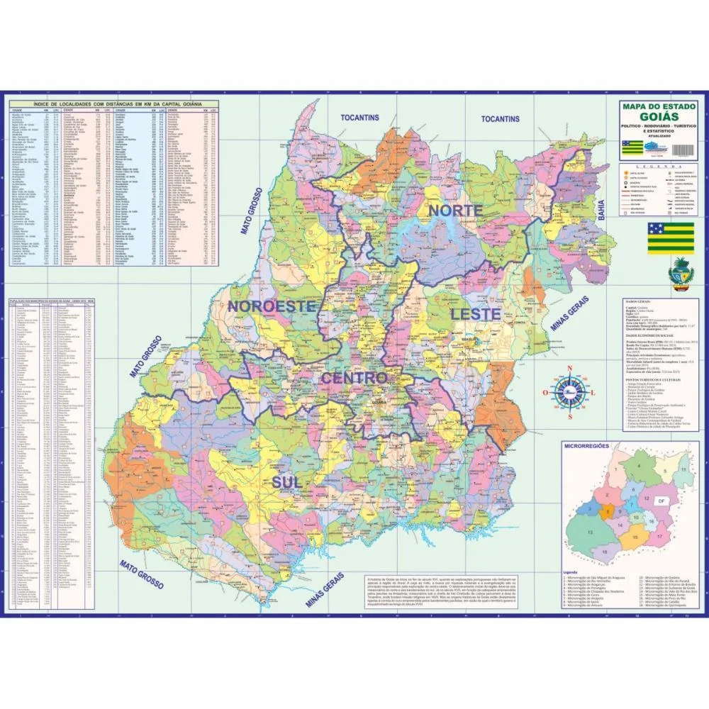 MAPA PERIODICO ESTADO DE GOIAS MULTIMAPAS (UNIDADE) - imagem 3