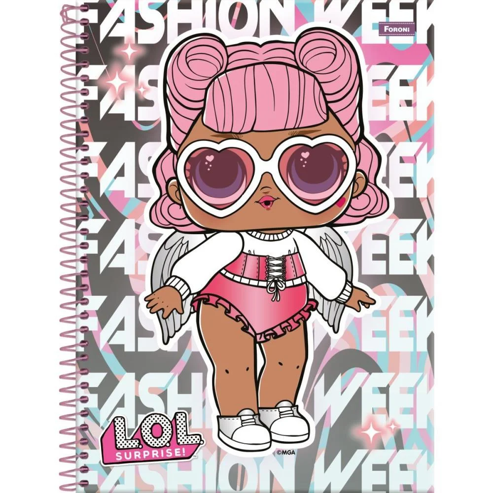 CADERNO 01X1 CAPA DURA LOL 80FLS. FORONI (PCT.C/04) - imagem 2