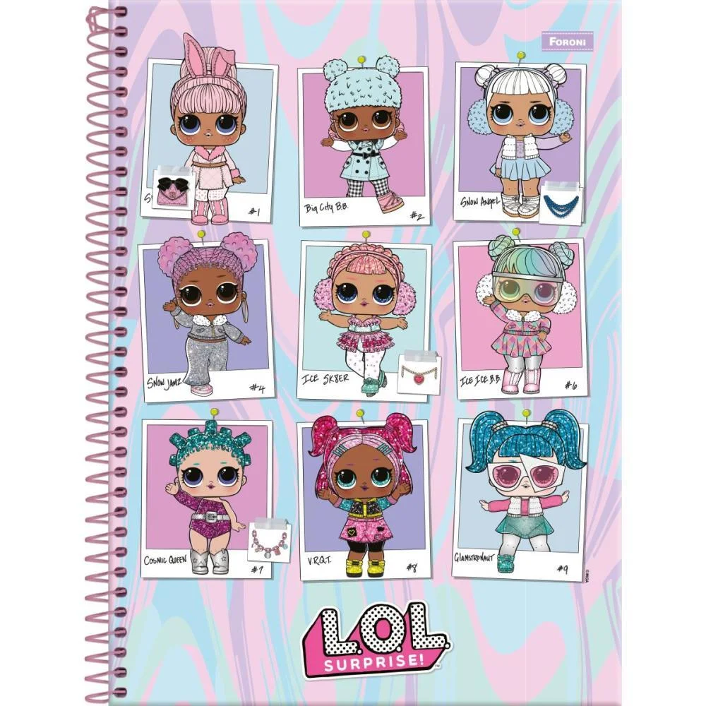 CADERNO 01X1 CAPA DURA LOL 80FLS. FORONI (PCT.C/04) - imagem 6