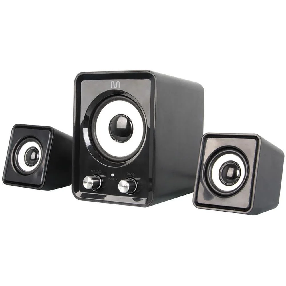 CAIXA DE SOM P/ COMPUTADOR USB 14W P2/2.1 SUBWOOFER CONTR MULTI (UNIDADE) - imagem 2