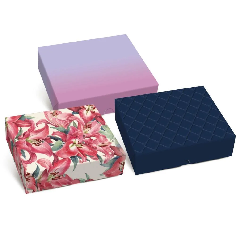 CAIXA PARA PRESENTE COM TAMPA TAMPA E FUNDO RETANG.30X24X6 CROMUS (PCT.C/10) - imagem 3