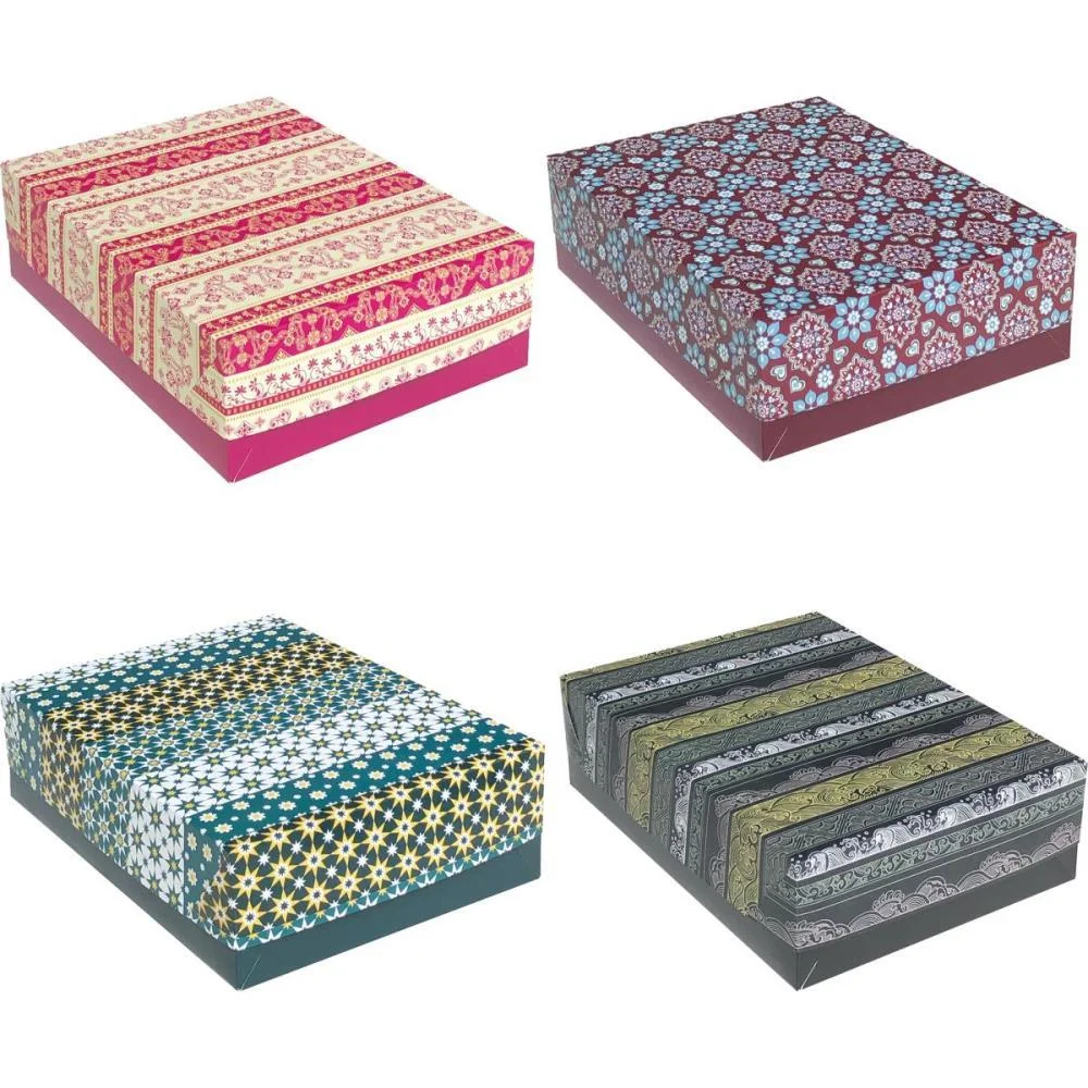 CAIXA PARA PRESENTE COM TAMPA PQ 19X14,5X7,5 ARABESCO (S) CRISTINA (PCT.C/20) - imagem 3