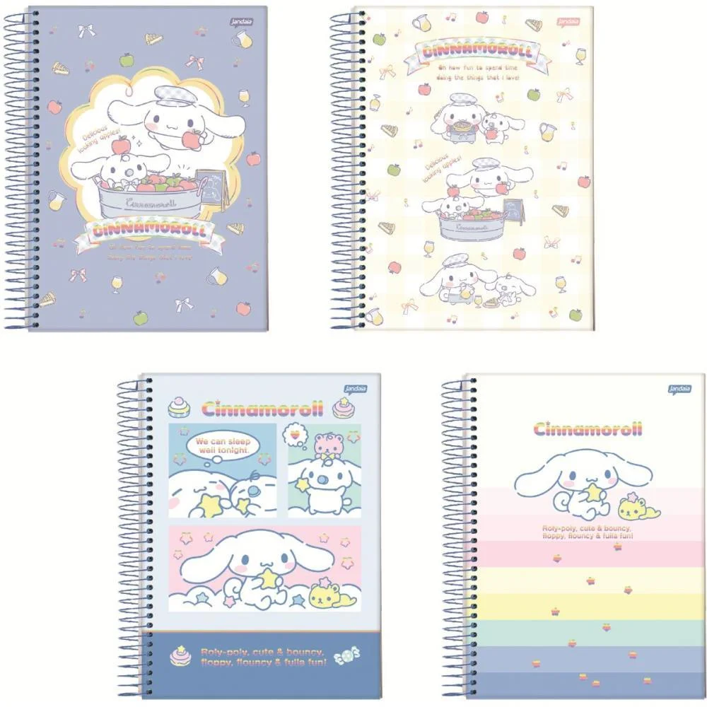CADERNO 01X1 CAPA DURA CINNAMONROLL 80FLS. I.A JANDAIA (PCT.C/04) - imagem 2