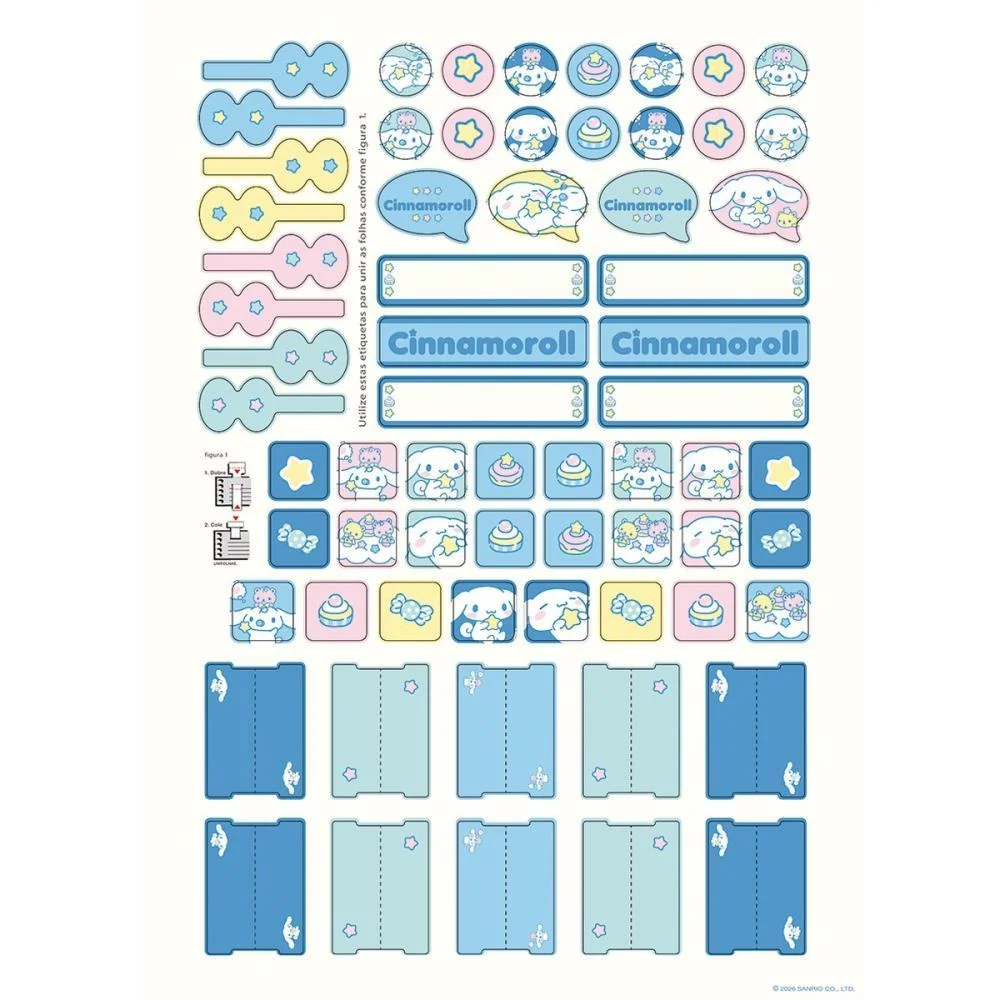 CADERNO 01X1 CAPA DURA CINNAMONROLL 80FLS. I.A JANDAIA (PCT.C/04) - imagem 13