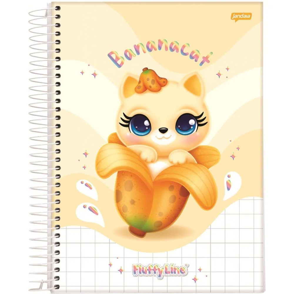 CADERNO 01X1 CAPA DURA FLUFFY 80FLS. JANDAIA (PCT.C/04) - imagem 4