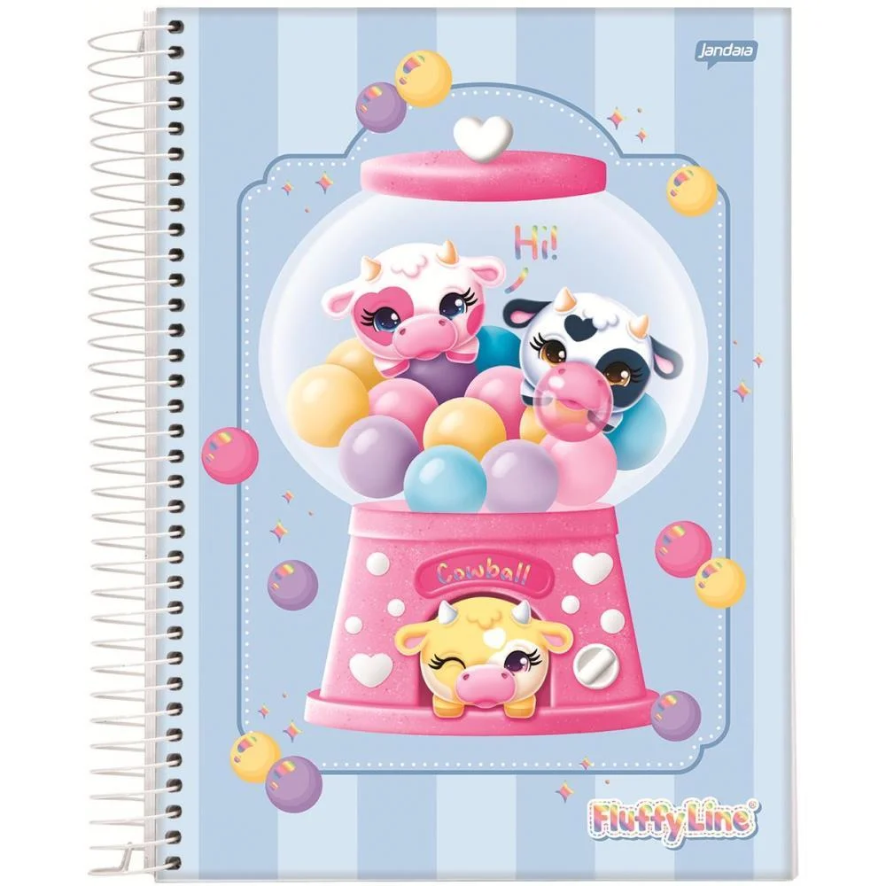 CADERNO 01X1 CAPA DURA FLUFFY 80FLS. JANDAIA (PCT.C/04) - imagem 5