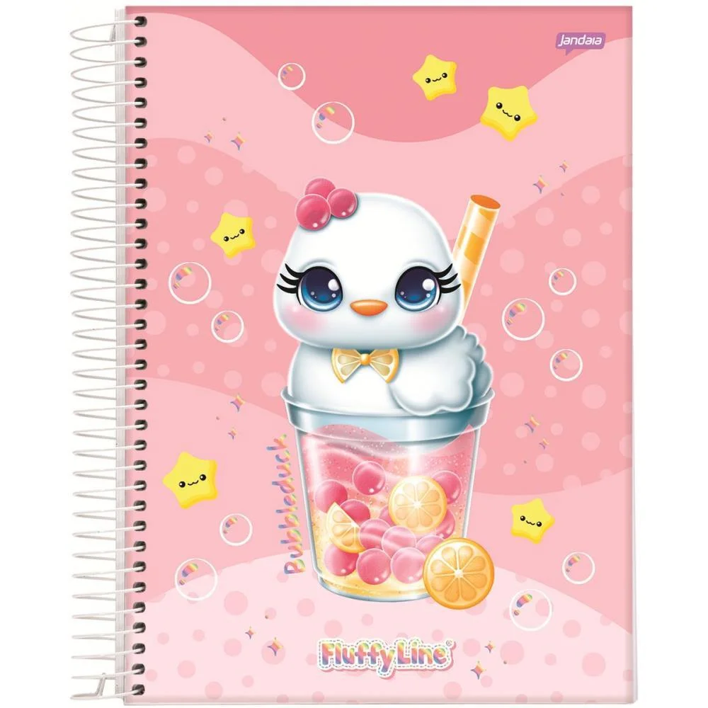 CADERNO 01X1 CAPA DURA FLUFFY 80FLS. JANDAIA (PCT.C/04) - imagem 7