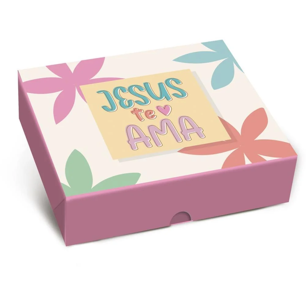 CAIXA PARA PRESENTE COM TAMPA CRISTA 25X20X5CM CROMUS (PCT.C/10) - imagem 3