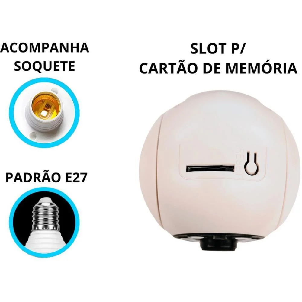 ACESSORIO DE SEGURANCA CAMERA WI-FI INTELIG. V360PRO FLEX (UNIDADE) - imagem 4