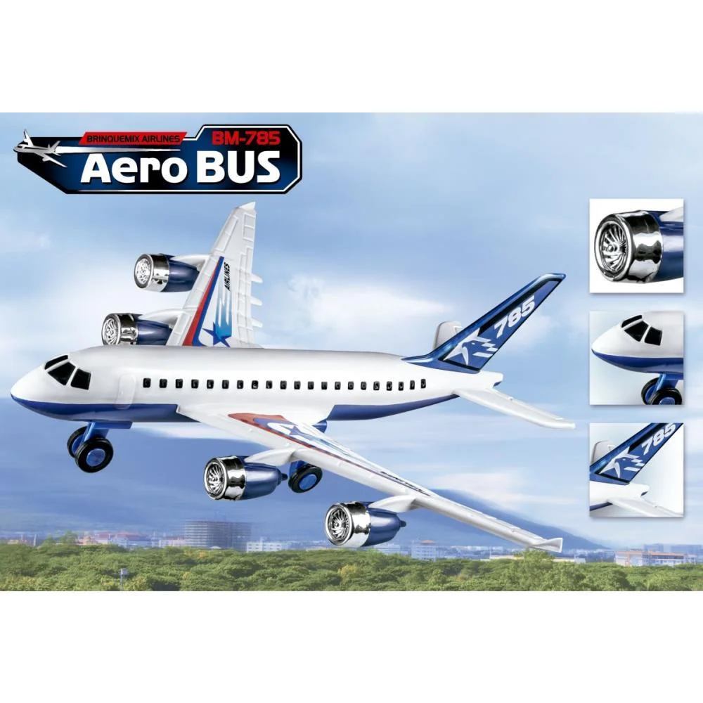 AERONAVES AVIAO AEROBUS CONCEPT 33CM(S) BRINQUEMIX (UNIDADE) - imagem 4