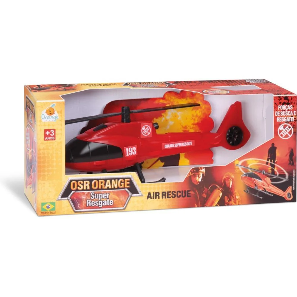 AERONAVES HELICÓPTERO SUPER RESGATE ORANGE TOYS (UNIDADE) - imagem 3