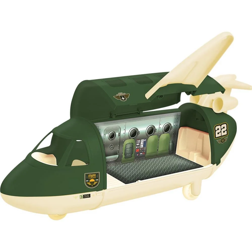 AERONAVES AVIAO FORCE MILITAR C/ACESSORI SAMBA TOYS (UNIDADE) - imagem 3