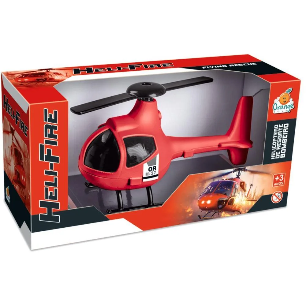 AERONAVES HELICÓPTERO HELI-FIRE 23CM ORANGE TOYS (UNIDADE) - imagem 3