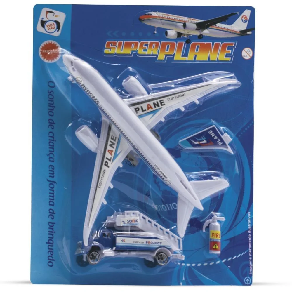 AERONAVES AVIAO SUPER PLANE FRICCAO PICA PAU (UNIDADE) - imagem 4
