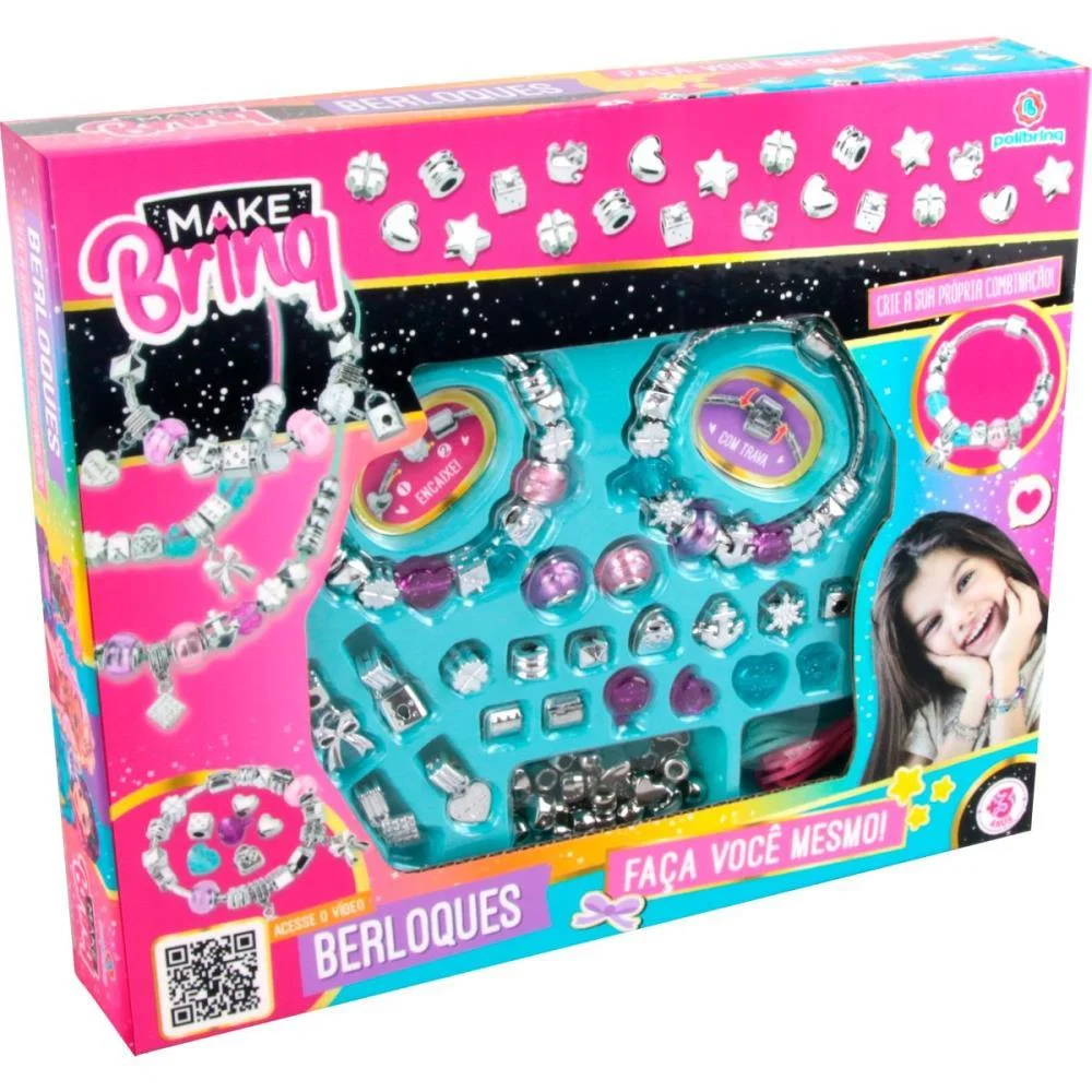 BIJUTERIA E MICANGA MAKE BRINQ BERLOQUES C/PULSEIR POLIBRINQ (KIT) - imagem 5