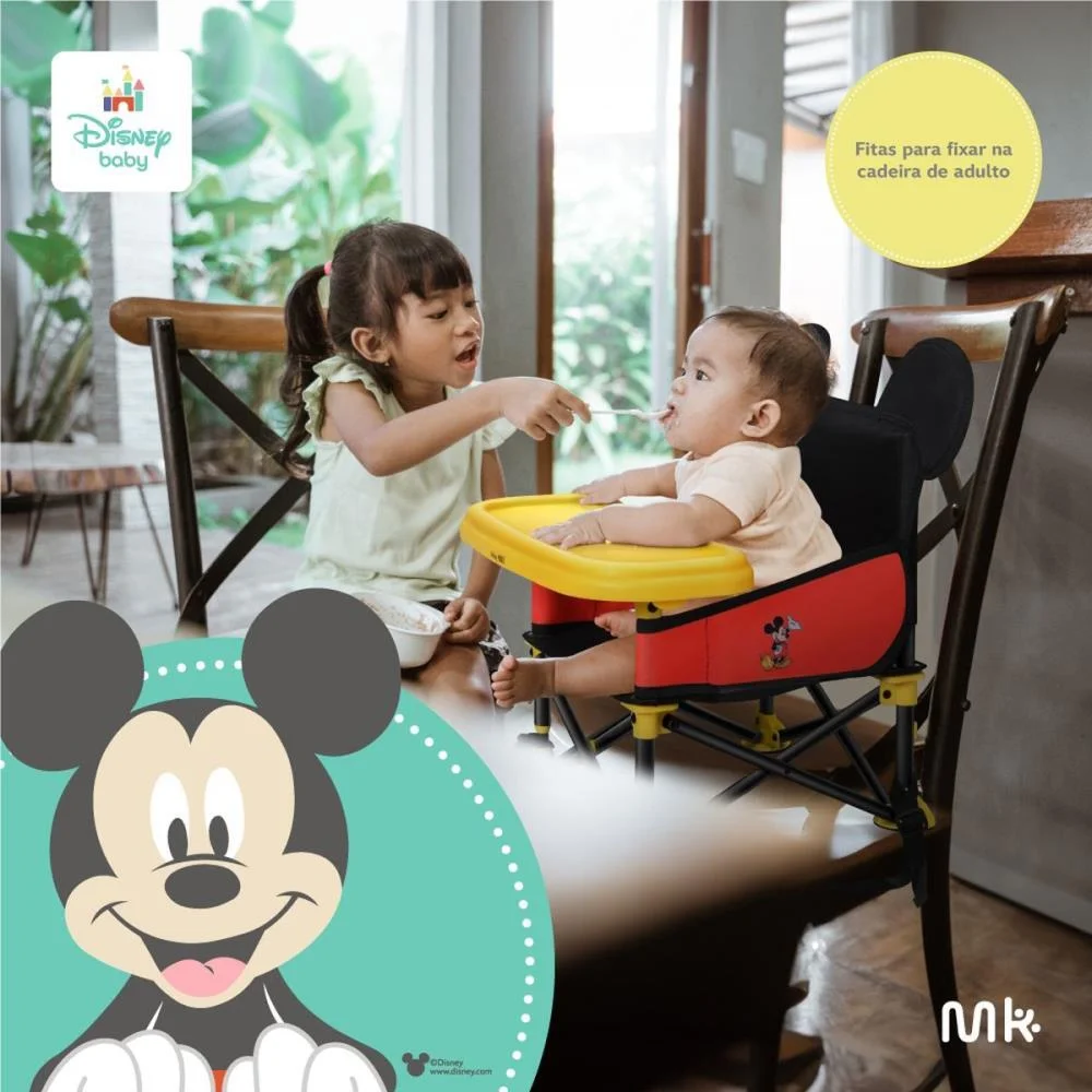 CADEIRA DE ALIMENTACAO MICKEY PORTATIL 6MES.ATÉ 15KG MULTIKIDS (UNIDADE) - imagem 10