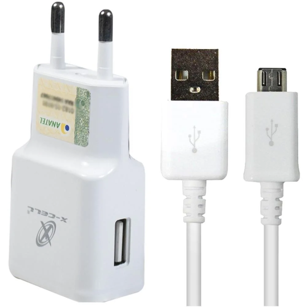 CARREGADOR CELULAR DE PAREDE 2X1 CABO MICRO USB 2.0A+CARREG FLEX (UNIDADE) - imagem 3