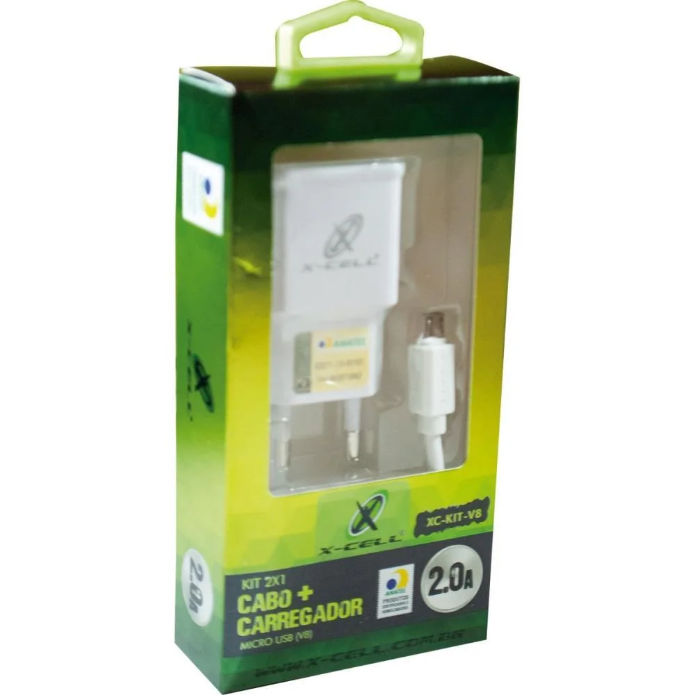 CARREGADOR CELULAR DE PAREDE 2X1 CABO MICRO USB 2.0A+CARREG FLEX (UNIDADE) - imagem 4