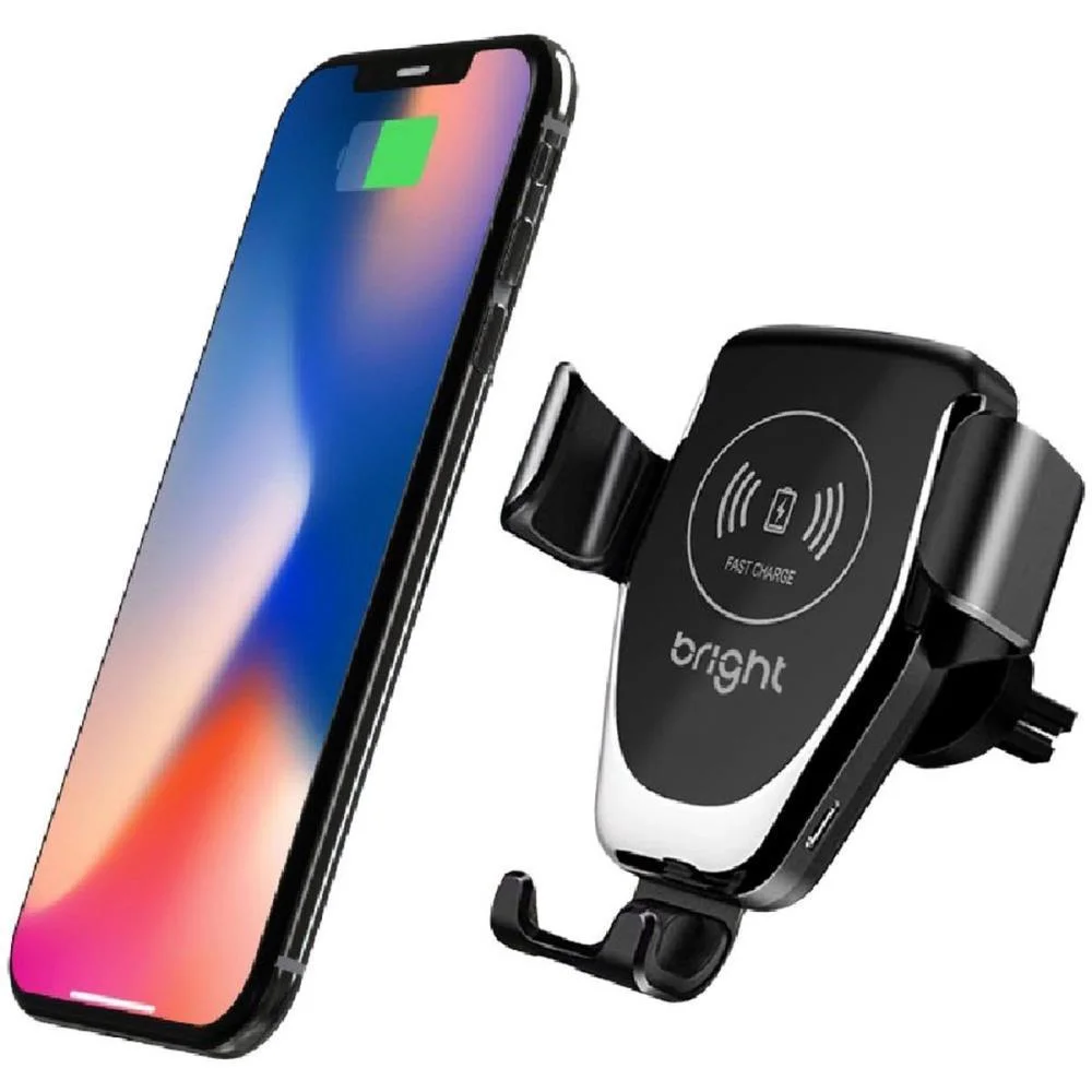 CARREGADOR PORTATIL INDUCAO S/FIO 2EM1 C/SUPORTE BRIGHT (UNIDADE) - imagem 4