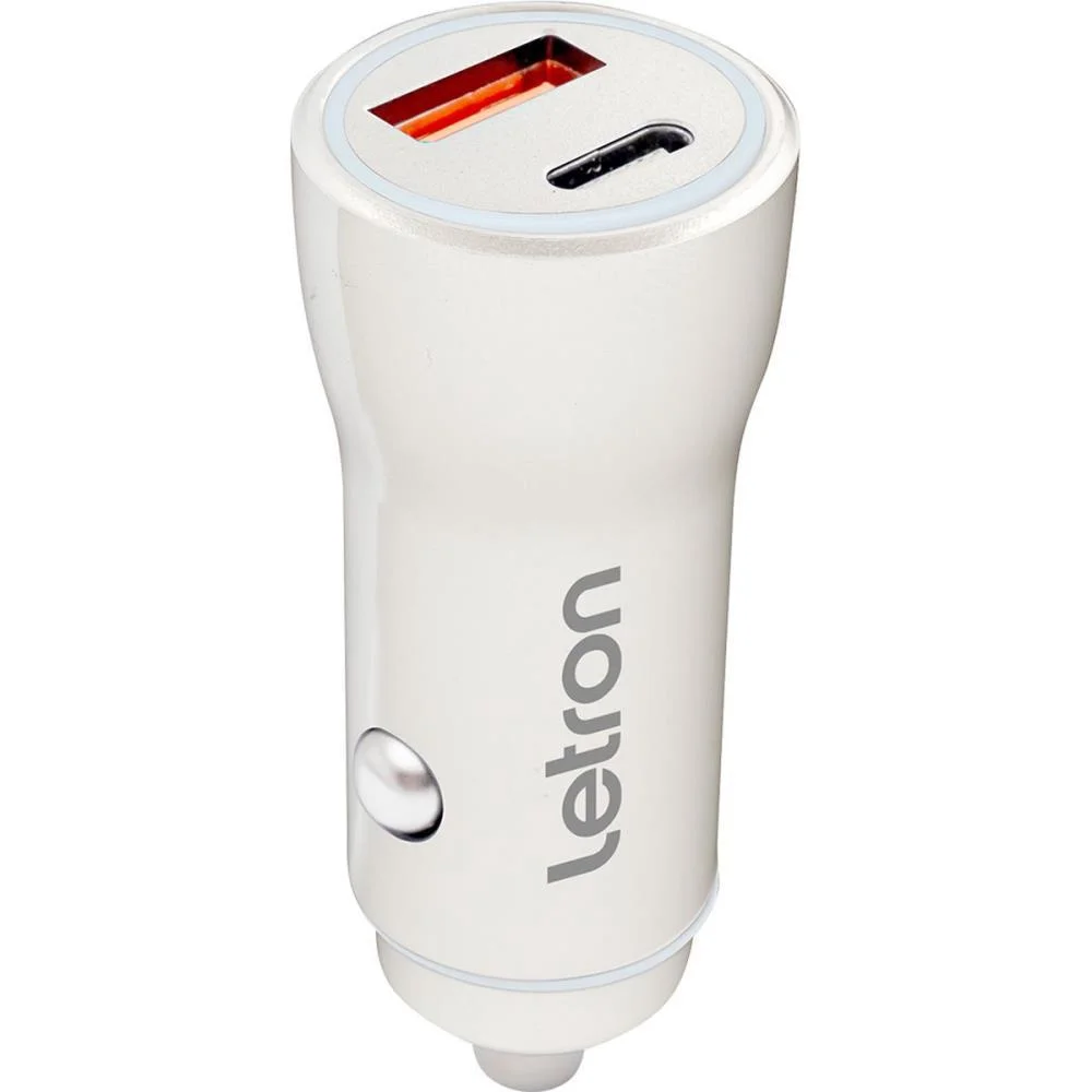 CARREGADOR VEICULAR 2 ENTRADAS USB-A/C 24W BIV BR LEONORA (POTE-08) - imagem 3